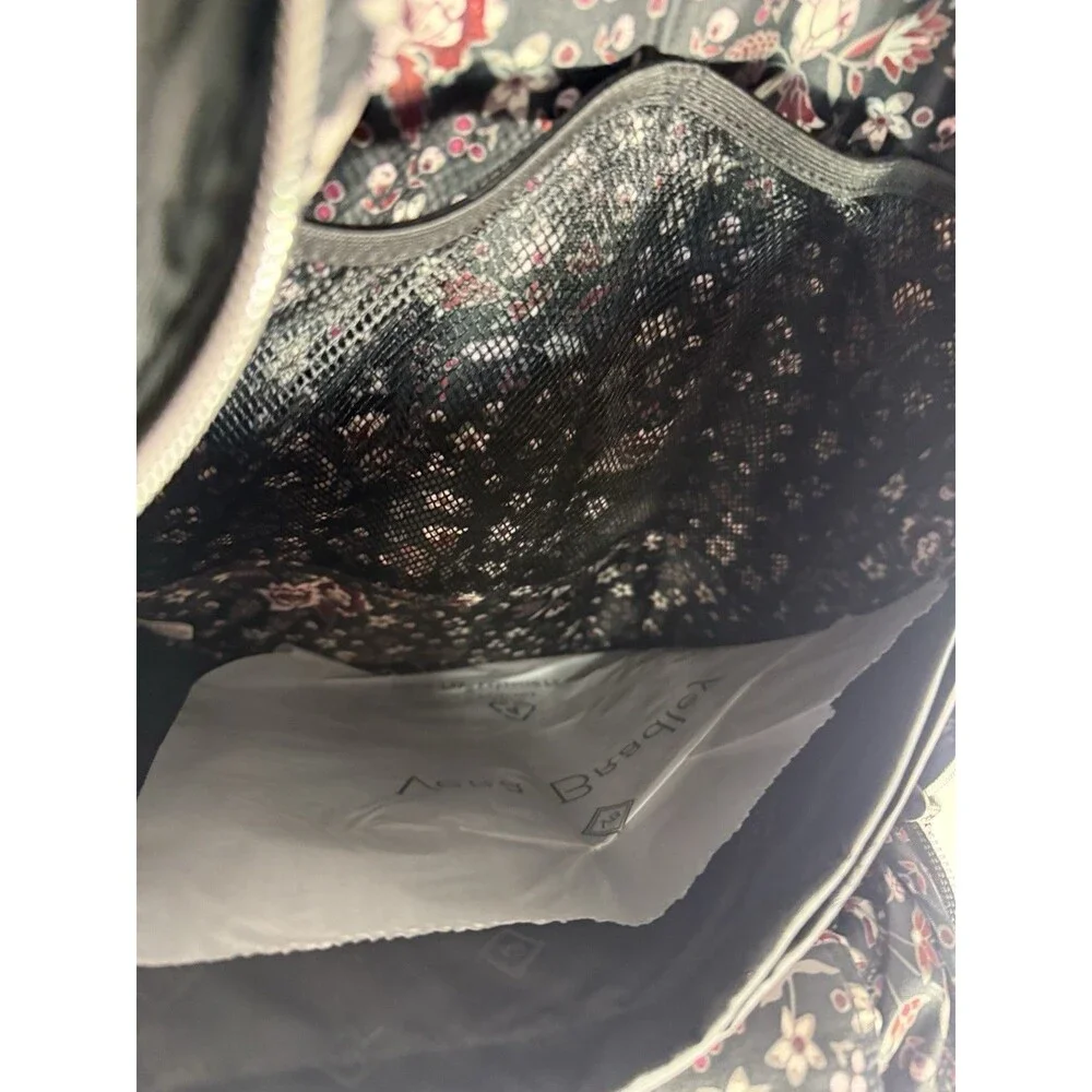Vera Bradley Large Quilted Backpack Black Unisex  Fabric  NWT